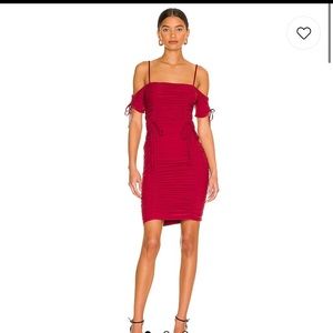Marjorelle Midi dress in red wine
